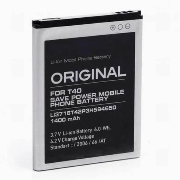 Day ZTE V807 Li3716T42P3h594650 (1400 mAh Batarya Pil Orijinal Uzun Ömürlü Yüksek Kapasite) ürün görseli 1