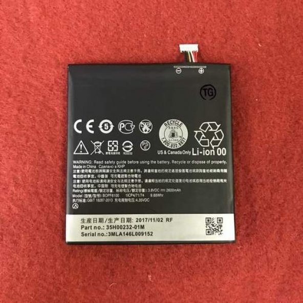 Day HTC DESİRE D820U ( B0PF6100 2600 mAh Batarya Pil Orijinal Uzun Ömürlü Yüksek Kapasite) ürün görseli 1