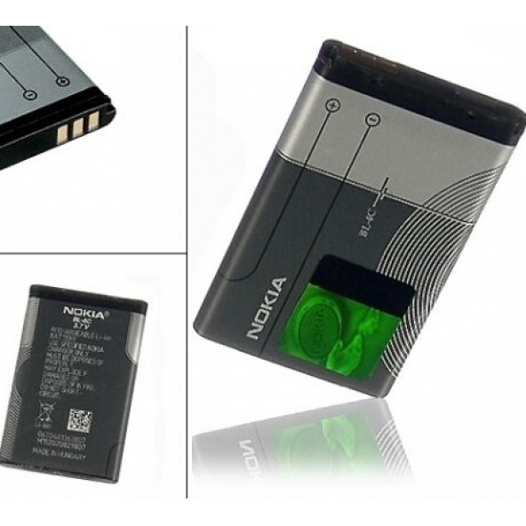 Day Nokia 2650 (BL4c 890 mAh Batarya Pil Orijinal Uzun Ömürlü Yüksek Kapasite) - Resim 2