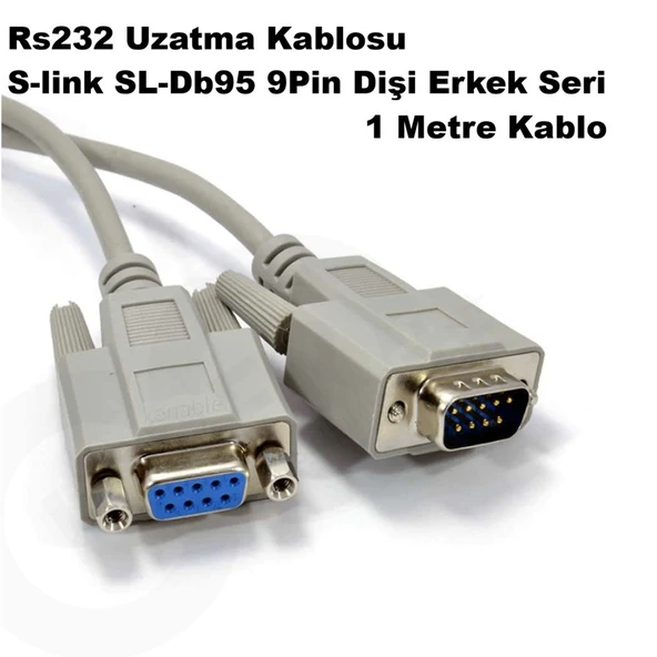 Rs232 Uzatma Kablosu S-link SL-Db95 9Pin Dişi Erkek Seri Kablo ürün görseli 1