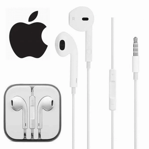 Apple EarPods 3,5mm Jak Girişli Kulaklık MD827ZM/B (Kutulu) ürün görseli 1