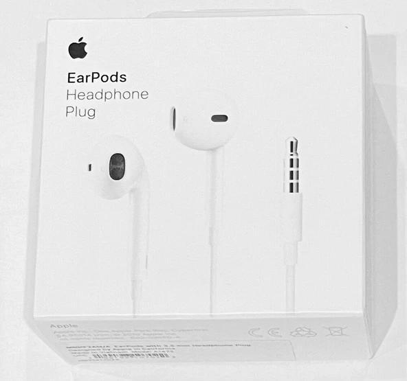 Apple EarPods 3,5mm Jak Girişli Kulaklık MD827ZM/B (Kutulu) ürün görseli 1