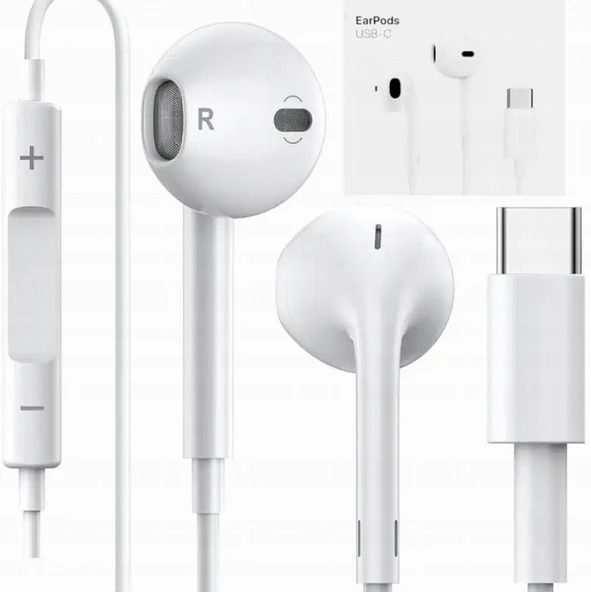 Original Apple USB-C EarPods MTJY3ZM/A Kulaklık iPhone 15 15 Pro 15Pro Max 16 16e 17 17 Plus 17 Pro 17 Pro Max ürün görseli 1