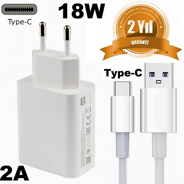 18W 2A Type-C Tüm Cep Telefonlarını Şarj Eder (2 YIL İTHALATÇI GARANTİLİ) ürün görseli 1