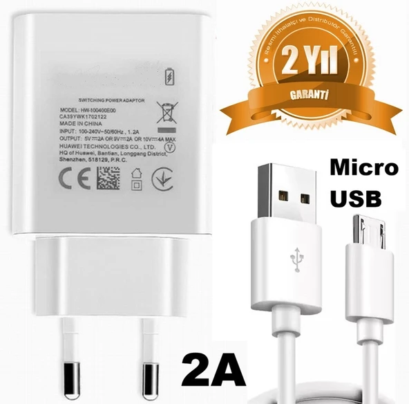 22W 2A Micro-USB Tüm Cep Telefonlarını Şarj Eder (2 YIL İTHALATÇI GARANTİLİ) ürün görseli 1