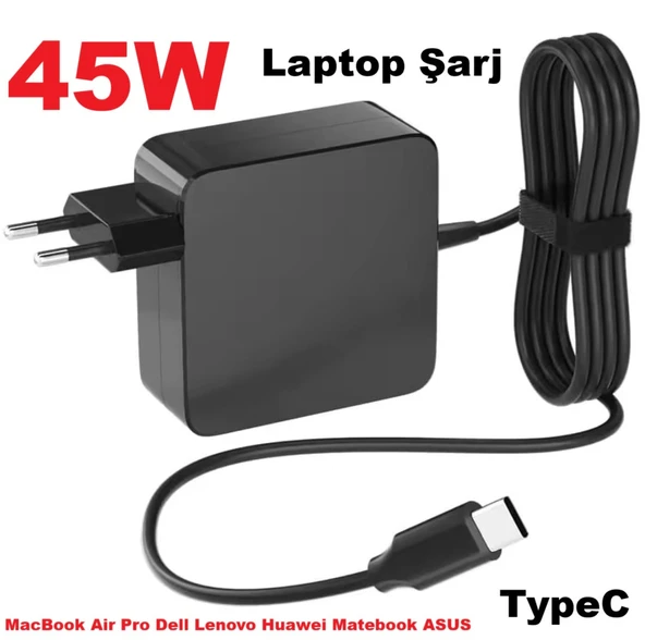 45W 20V 3.25A laptop şarj cihazı güç adaptörü USB tip C PD duvar hızlı şarj MacBook Air Pro Dell Lenovo Huawei Matebook ASUS ürün görseli 1