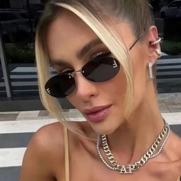 YENİ SEZON POPÜLER 2024 F Model F Siyah BAY BAYAN UNİSEX GÖZLÜK Bayan Güneş Gözlüğü - Resim 2