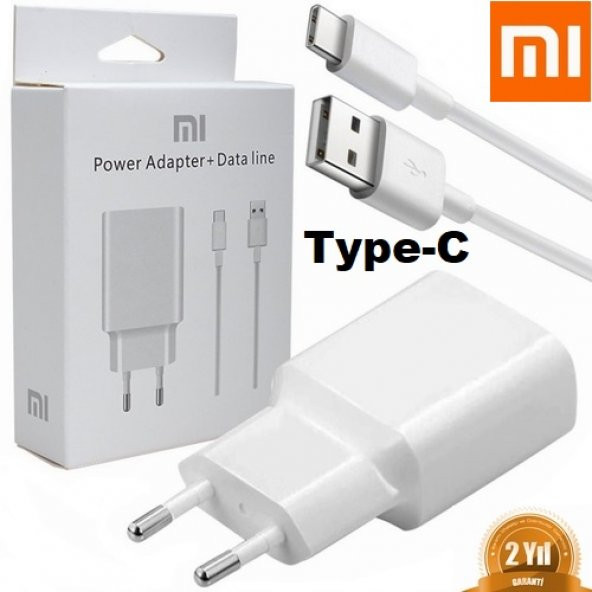 Orjinal Xiaomi Redmi Mi Type-C Data Kablo ve 18W 2A MDY08EO Hızlı Şarj cihazı