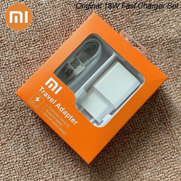 Orjinal Xiaomi Mi A2 Type-C Data Kablo ve 18W 2A MDY08EO Hızlı Şarj cihazı