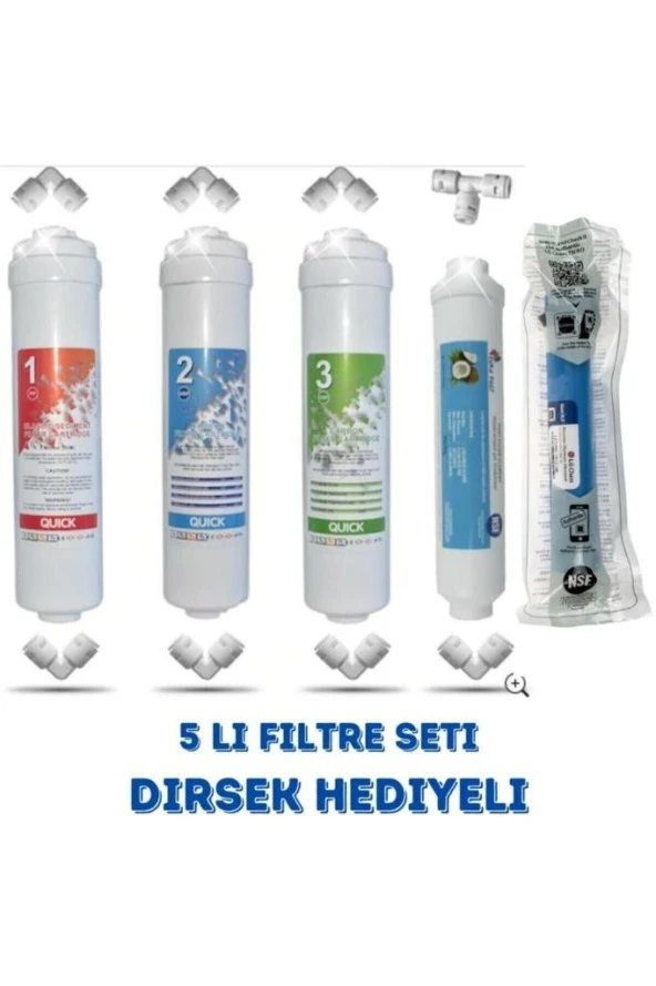 Kapalı Kasa Su Arıtma Cihazı Filtresi 5li Filtre Seti Lg Membranlı