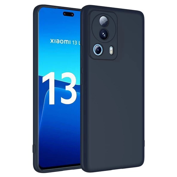 Vendas Xiaomi Mi 13 Lite Uyumlu Lansman Serisi Yumuşak Dokulu Çizilmeyi Önleyen Kadife İç Yüzeyli Silikon Kılıf - 6