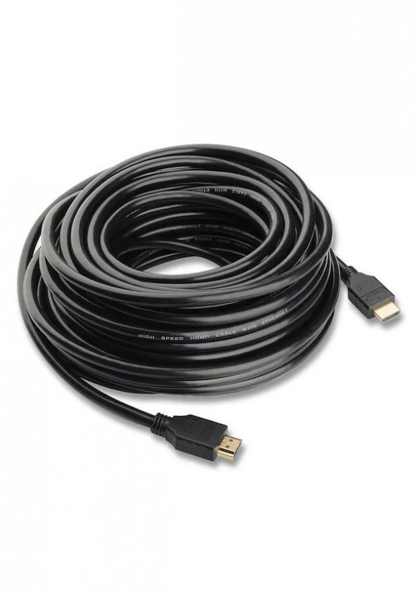 15M Metre Hdmi - Hdmi Kablo Altın Uçlu 3D V1.4B Full Hd