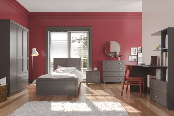 Zenio Side Genç Odası Takımı Antrasit - 1