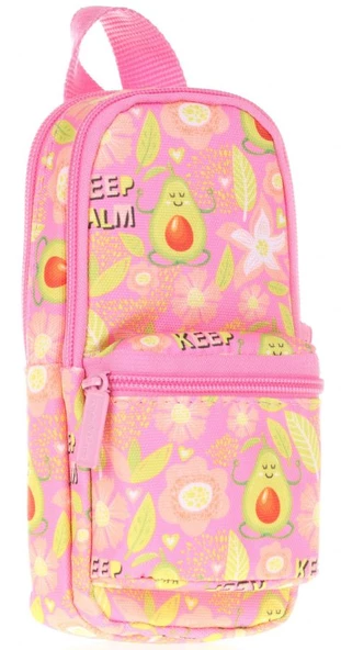 Kaukko Pembe Sarı Avokado Okul Çantası ve Kalemlik Seti - Kız Çocuk - 3