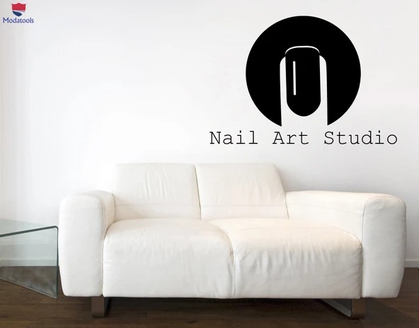 Tırnak Dekorasyon Sticker Duvar Sticker Nail Art Studio Dekor Güzellik Salonu Tabela