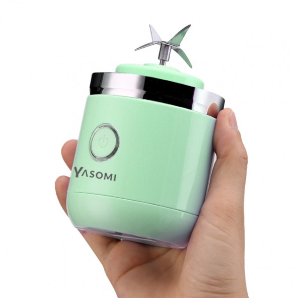 Yasomi Taşınabilir Kablosuz Şarjlı Cam Smoothie El Blenderi Yeşil ( Türkiye Garantili) - 4