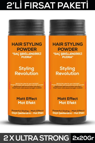 Fontenay Saç Şekillendirici Pudra Toz Wax Ultra Strong + Şekil Tarak'ı + Saç Spreyi 2 400ML 4'lü Set - 3