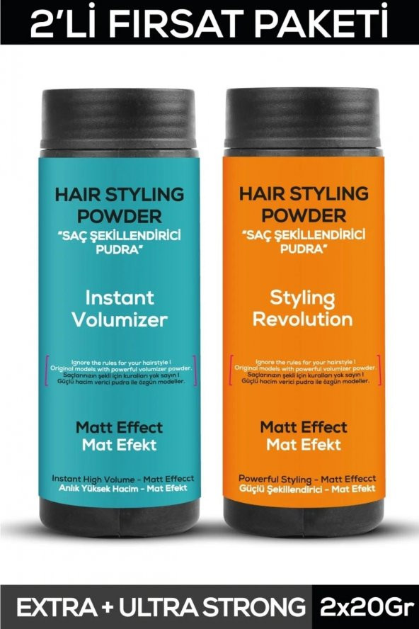 Fontenay Saç Şekillendirici Pudra Toz Wax Mat Effect Ve Ultra Strong + Geniş Aralıklı Wax Tarağı 3lü Set - 2