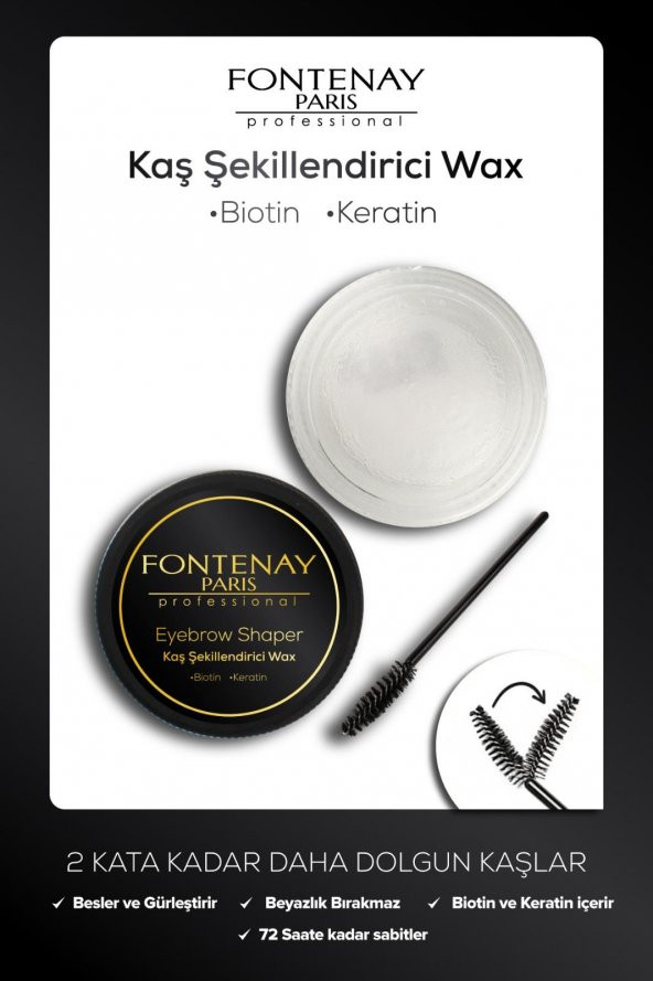 Fontenay Profesyonel Kaş Şekillendirici Wax + Saç Şekillendirici Toz Wax Mavi 2Li Set - 4