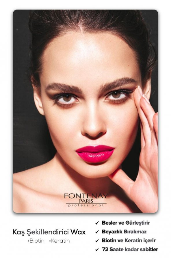 Fontenay Profesyonel Kaş Şekillendirici Wax + Saç Şekillendirici Toz Wax Mavi 2Li Set - 6