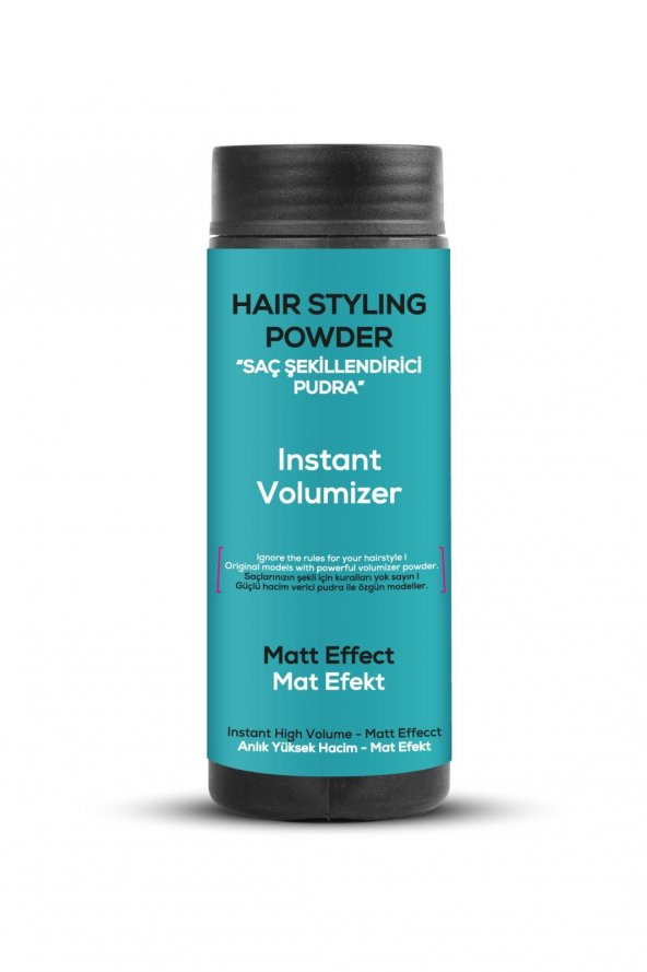 Fontenay Saç Şekillendirici Pudra Toz Wax Mat Effect Mavı 20gr + Profesyonel Topuz Fırçası Krepe 3043 2li Set - Resim 2