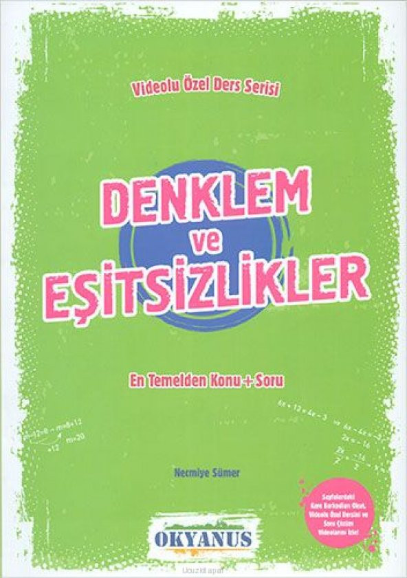 Okyanus Yayınları DENKLEM VE EŞİTŞİZLİKLER SORU BANKASI