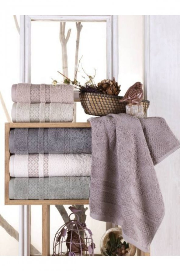 Mermer Cotton 6'lı El Havlusu Seti 50x90 - 2
