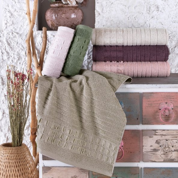 Elegan Cotton 70x140 6 lı Banyo Havlusu Seti