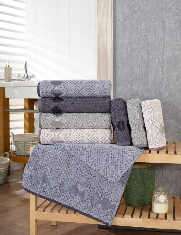 Geometri Cotton 50x90 4 lü El Havlusu Seti