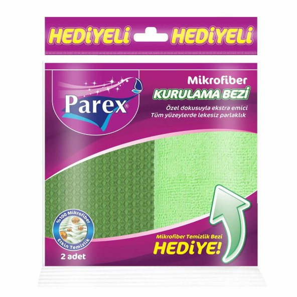 Parex Mikrofiber Kurulama Bezi/Temizlik Bezi 2Li Paket