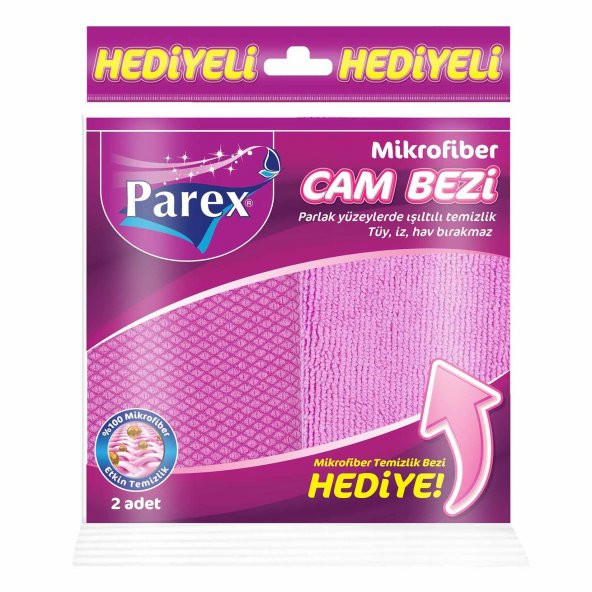 Parex Mikrofiber Cam Bezi/Temizlik Bezi 2Li Paket