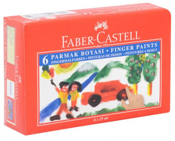 Faber Castell 6 Renk Parmak Boyası