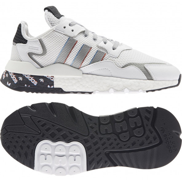 Adidas Nite Jogger Beyaz mavi erkek ayakkabı - 6