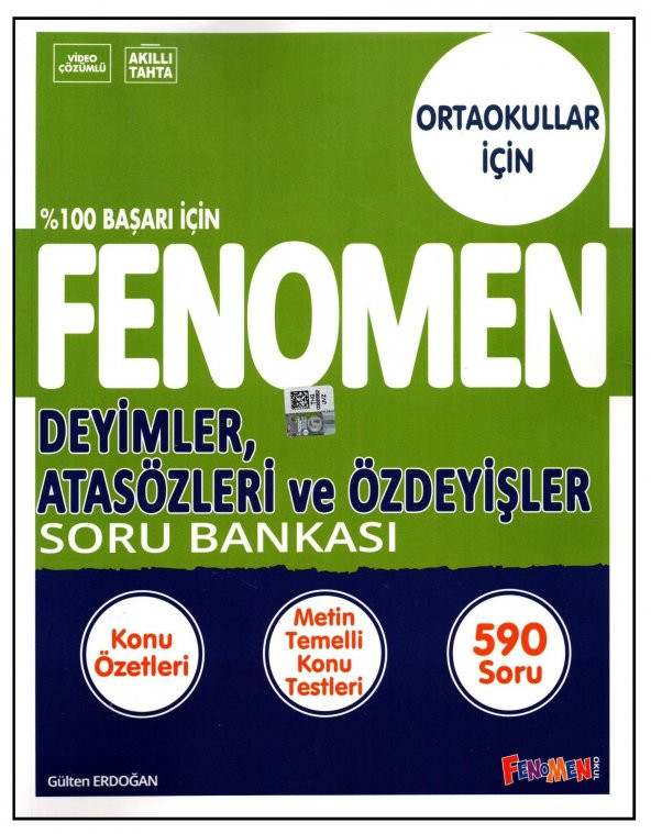 Fenomen 5,6,7 ve 8. Sınıf Deyimler, Atasözleri ve Özdeyişler Soru Bankası