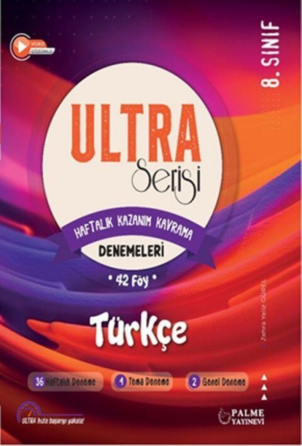 PALME 8.SINIF ULTRA TÜRKÇE Haftalık Kazanım Kavrama Denemeleri