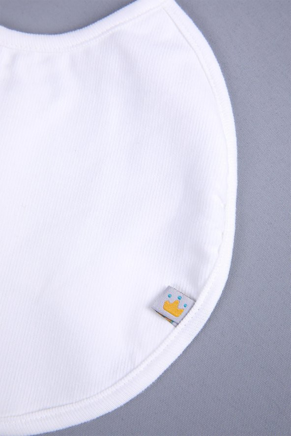 Babyhola 100 Pamuk Çift Katlı Sıvıyı Hapseden Salya Bezi Organik 3lü Basic Bebek Önlük 1090 - 2