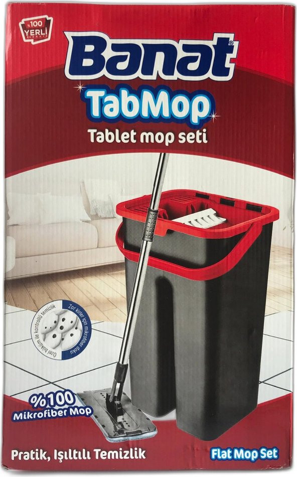 Banat Tabmop 100 Mikrofiber Flat Tablet Mop Seti - 2