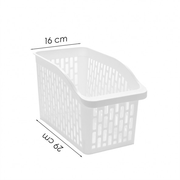 Porsima Org-24 4 lü Çok Amaçlı Plastik Dolap İçi Düzenleyici Saklama Kutusu Organizer Sepet - 2