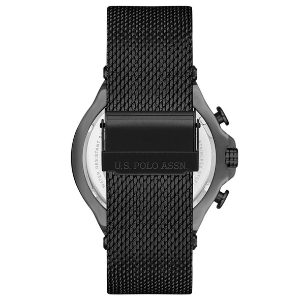 U.S. POLO ASSN. USPA1076-10 SİYAH HASIR KORDON ERKEK KOL SAATİ - 3