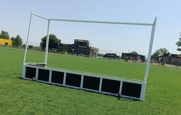 Adelinspor Metal Çim Hokeyi Kale Direği 2,14*3,66*1,2 m - 9
