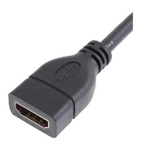 Hdmi Dişi Erkek Uzatma 90 Derece Dirsek Çevirici Dönüştürücü Kablosu - 4