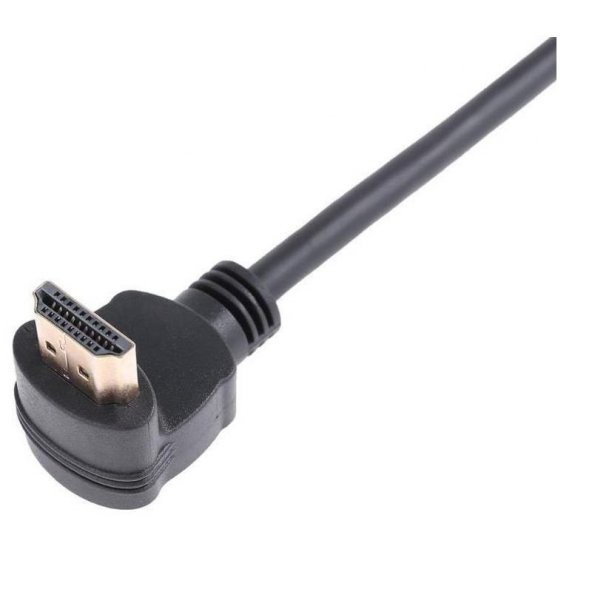 Hdmi Dişi Erkek Uzatma 90 Derece Dirsek Çevirici Dönüştürücü Kablosu - 5