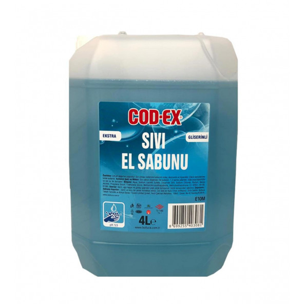 COD-EX Sıvı El Sabunu Angle 4 L
