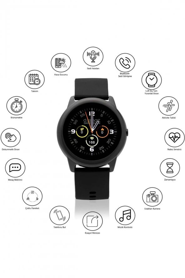 Akıllı Saat Unisex Aktif Arama, Konuşma Modu - Smart Watch - 2