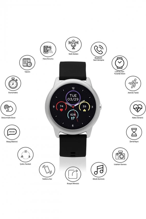 Akıllı Saat Unisex Aktif Arama, Konuşma Modu - Smart Watch - 2