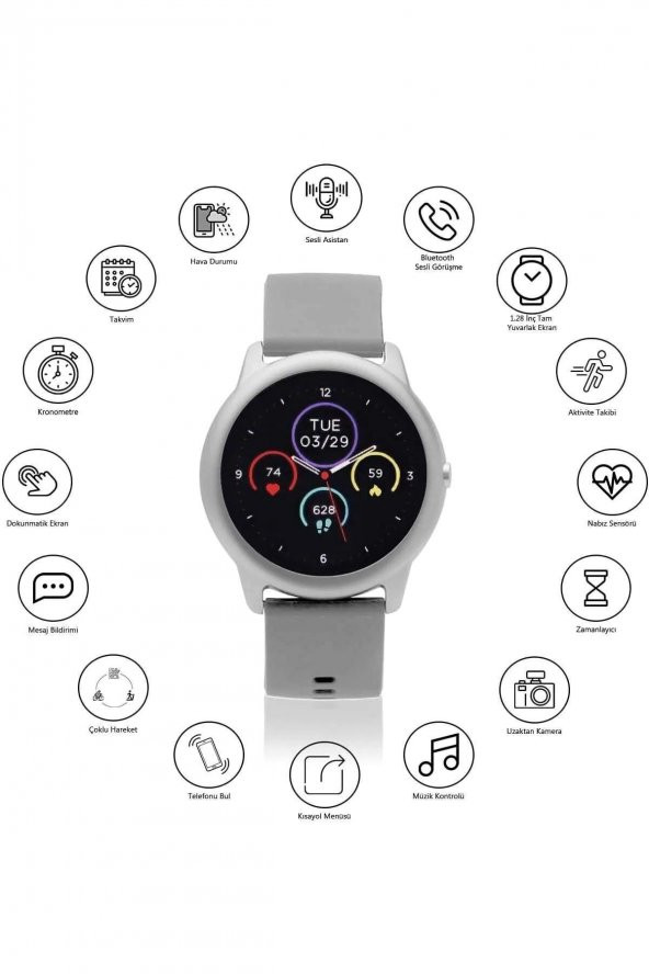 Akıllı Saat Unisex Aktif Arama, Konuşma Modu - Smart Watch - 2