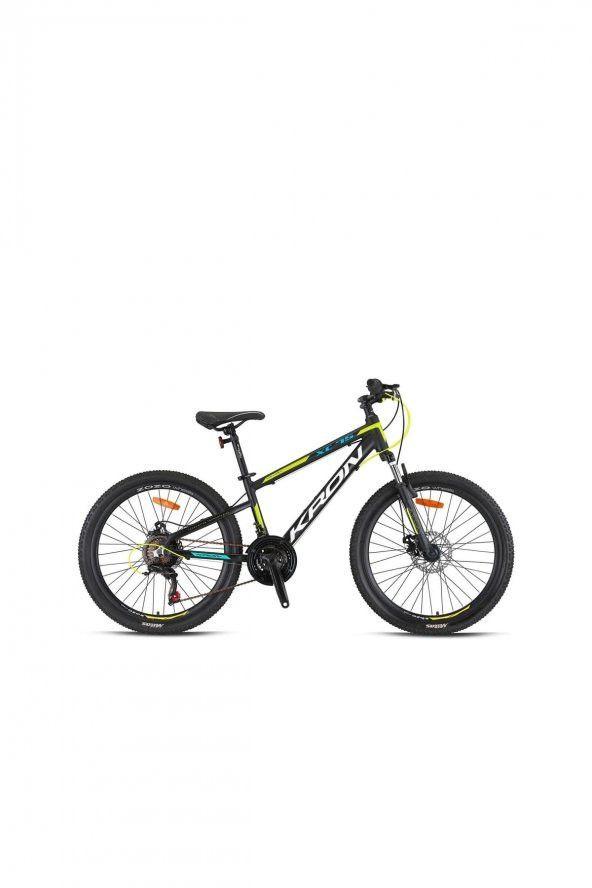 Kron Xc 75 - 24" Mtb - 13' - 21 Vites - H.dısc - Mat Siyah-Neon Sarı/beyaz/mavi