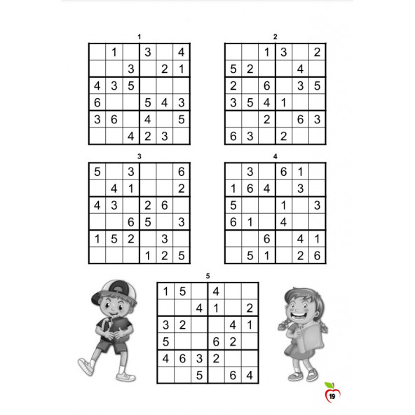 Çocuklar İçin Sudoku Kitabı-Sarı Serisi - 5