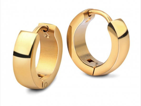 Küpe Çelik Kadın Erkek Halka İthal 316 L Paslanmaz Kararmaz 5 mm - Resim 4