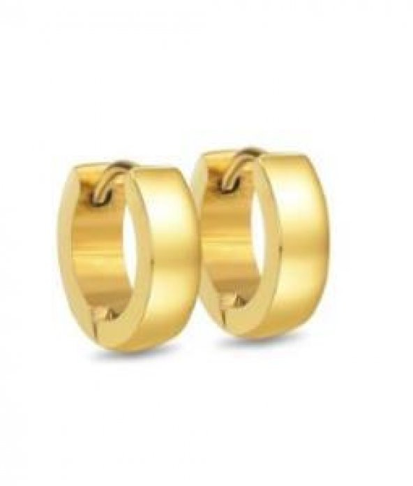 Küpe Çelik Kadın Erkek Halka İthal 316 L Paslanmaz Kararmaz 5 mm - Resim 6